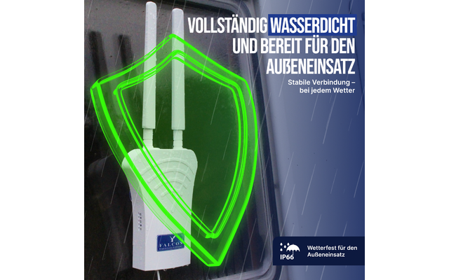 Falcon 4G Combo Deluxe V3 LTE Outdoor-Internetantenne mit 150 Mbit/s Highspeed und 360° Empfang