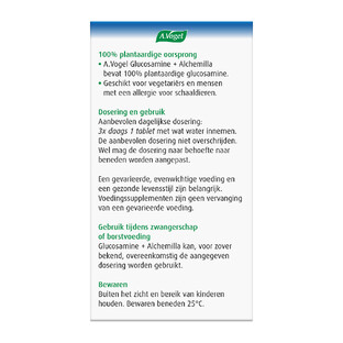 A.Vogel Glucosamine   Alchemilla Gewrichten Tabletten 90TB