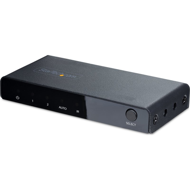 StarTech.com Switch HDMI 8K à 2 Ports - Switch HDMI 2.1 4K 120Hz HDR10+/8K 60Hz UHD - Commutateur HDMI 2 Entrées 1 Sortie - Commutation de Source Automatique/Manuelle - Adaptateur Secteur et Télécommande Inclus