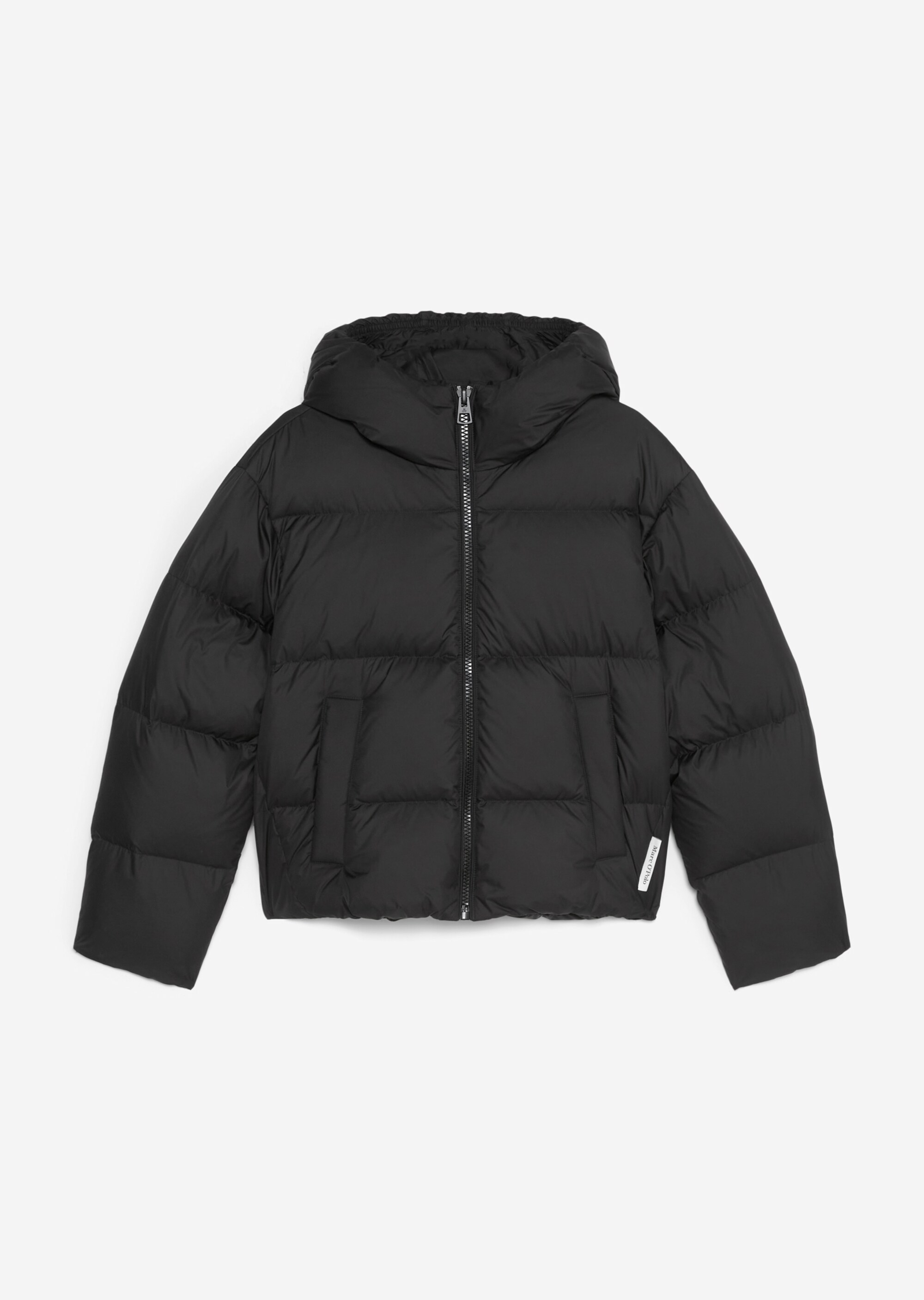 Puffer-Daunenjacke regularin verkürztem V-Shape