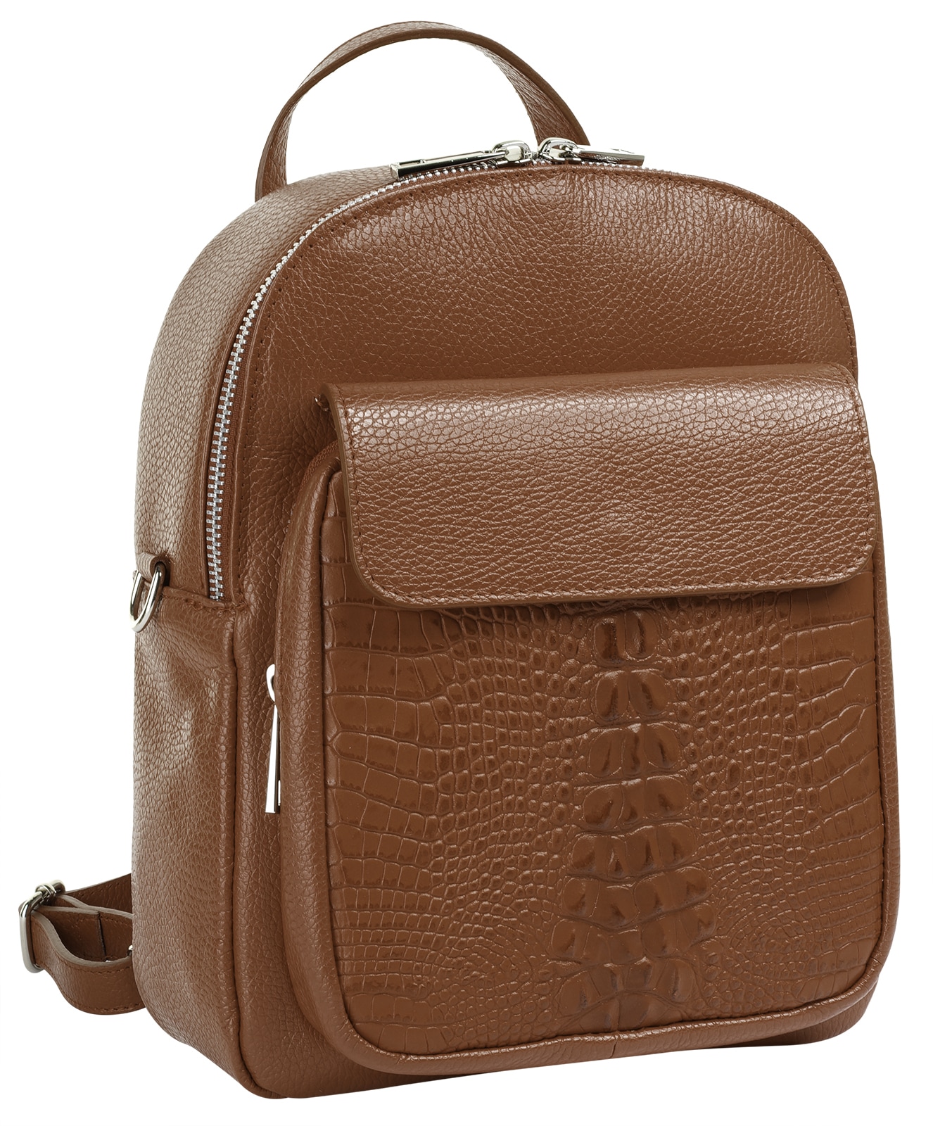 Cluty Cityrucksack echt Leder, Made in Italy