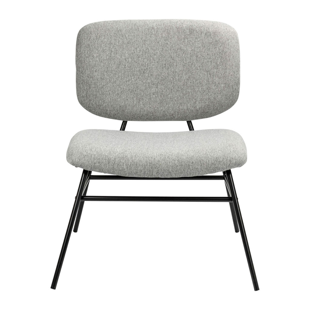Fauteuil SULLI gris chiné 55x75x55cm