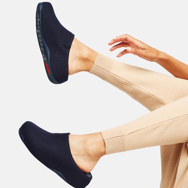 FitFlop Shuv Felt Navy