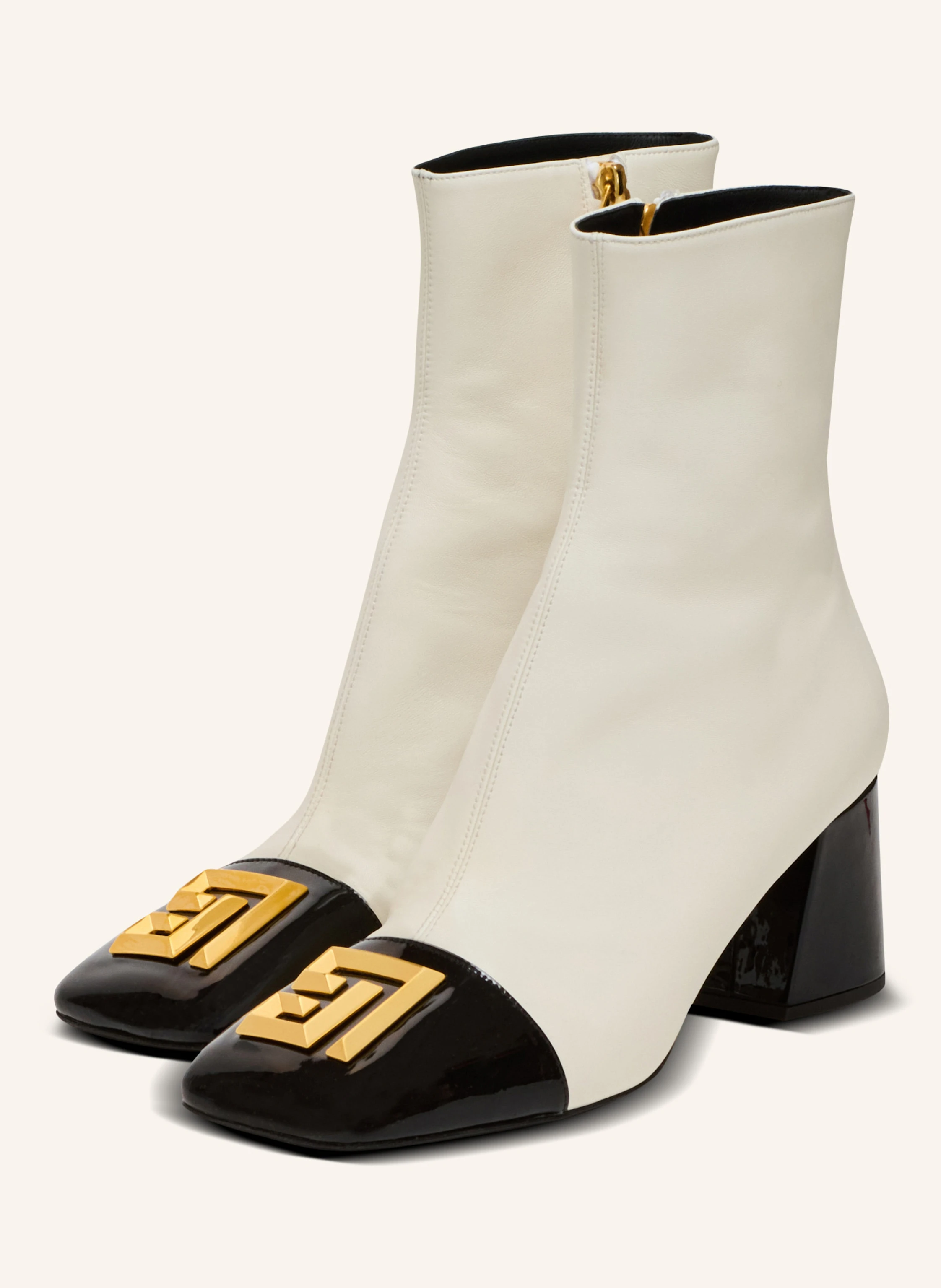 BALMAIN Stiefeletten Edna aus zweifarbigem Leder