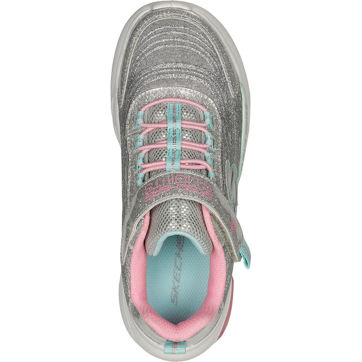 Skechers Glow Brites Velcro Sneakers M/Lys Børn