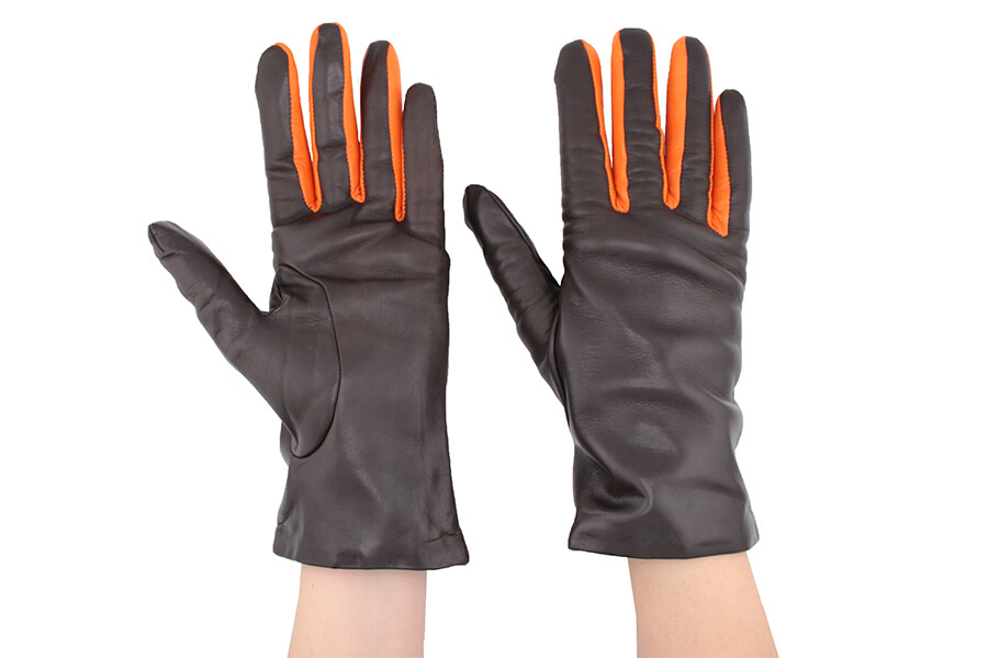 Glove Surprise brown orange