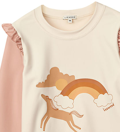 Liewood Badeshirt - Tenley - UV40+ - Pale Toskana/Ecru