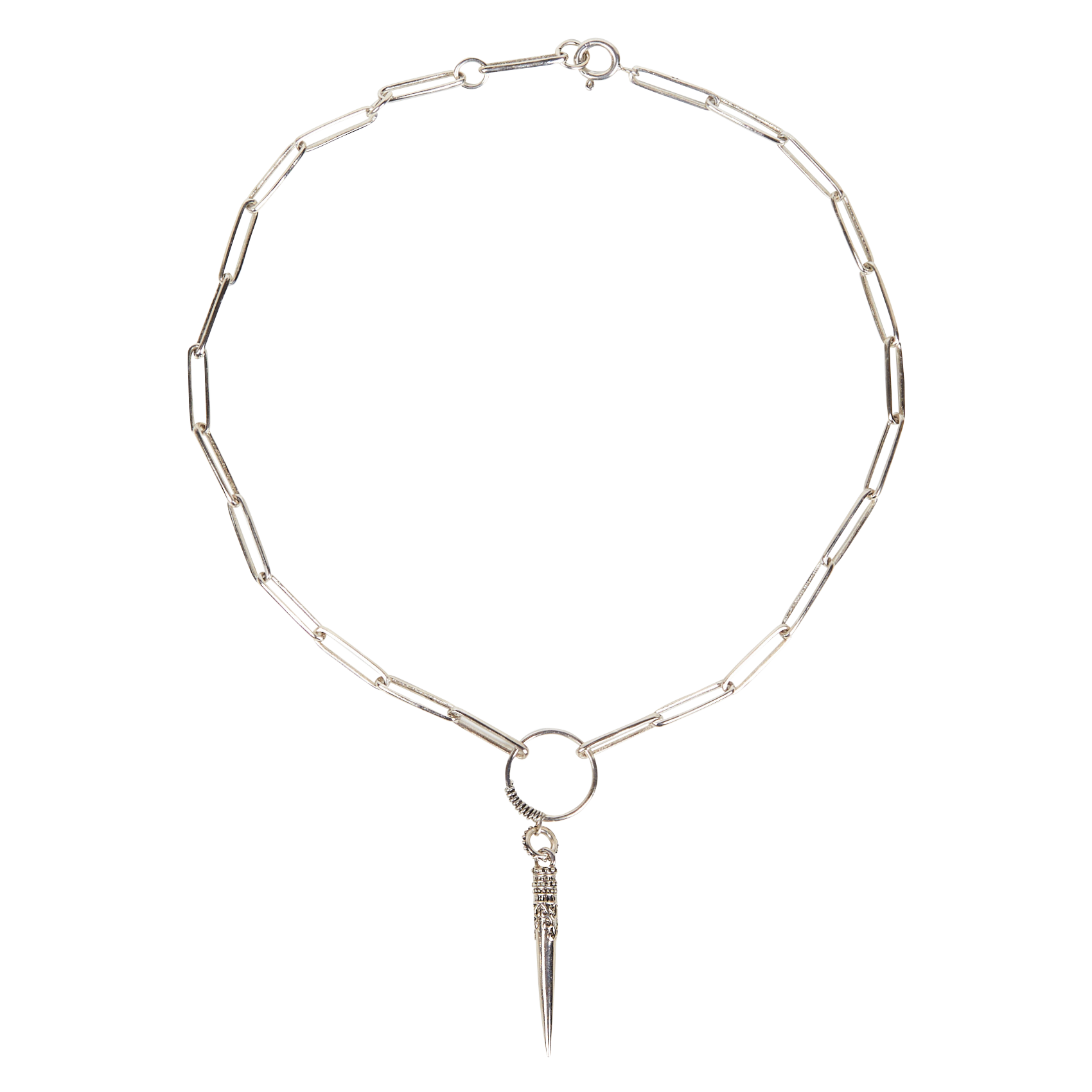 NAOKI - Collier en chaîne avec pendentif | Argent