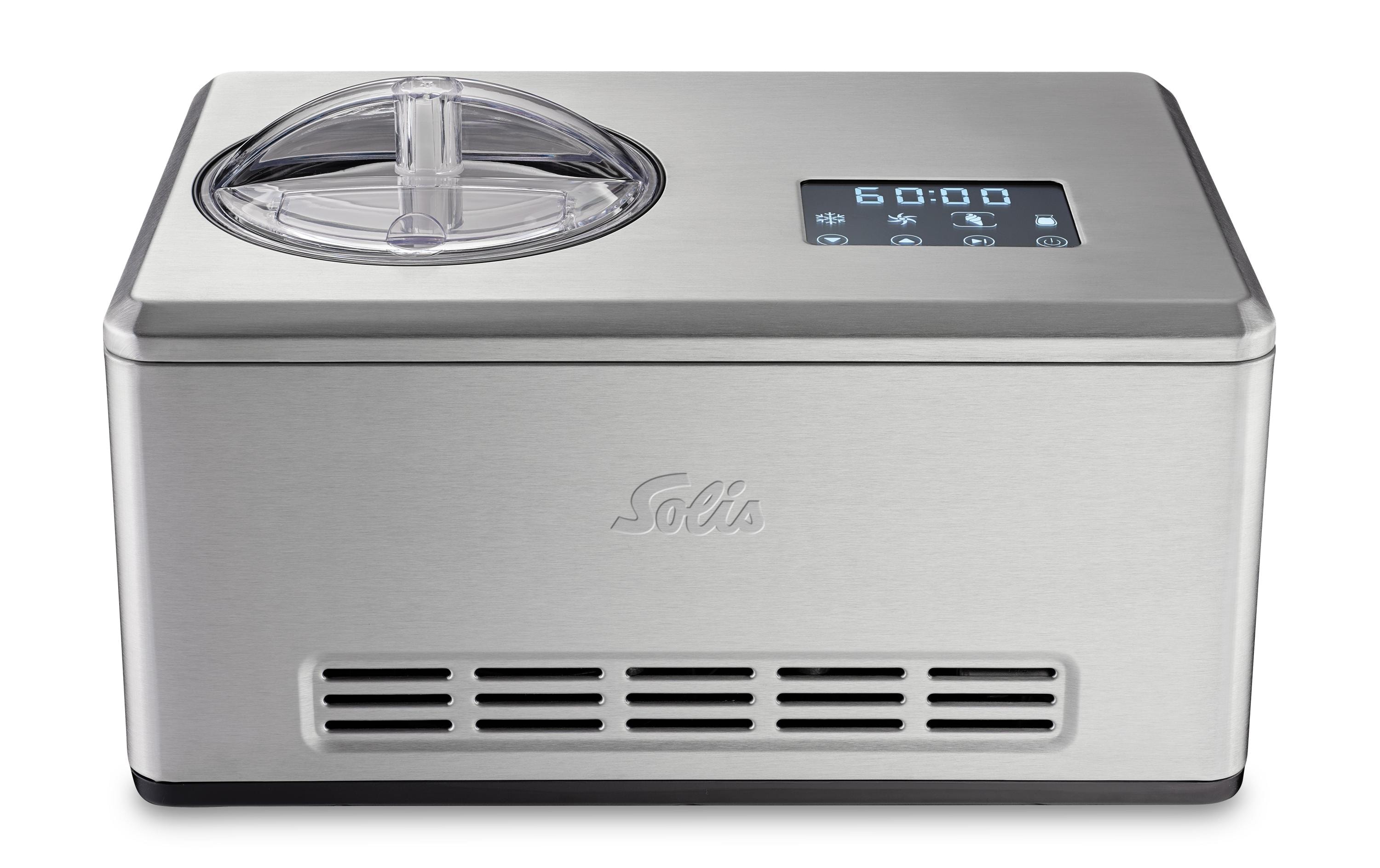 Glacemaschine Gelateria Pro Touch 1.5 l, Silber<br>Glacé, Frozen Yoghurt und Sorbets selbst zubereiten