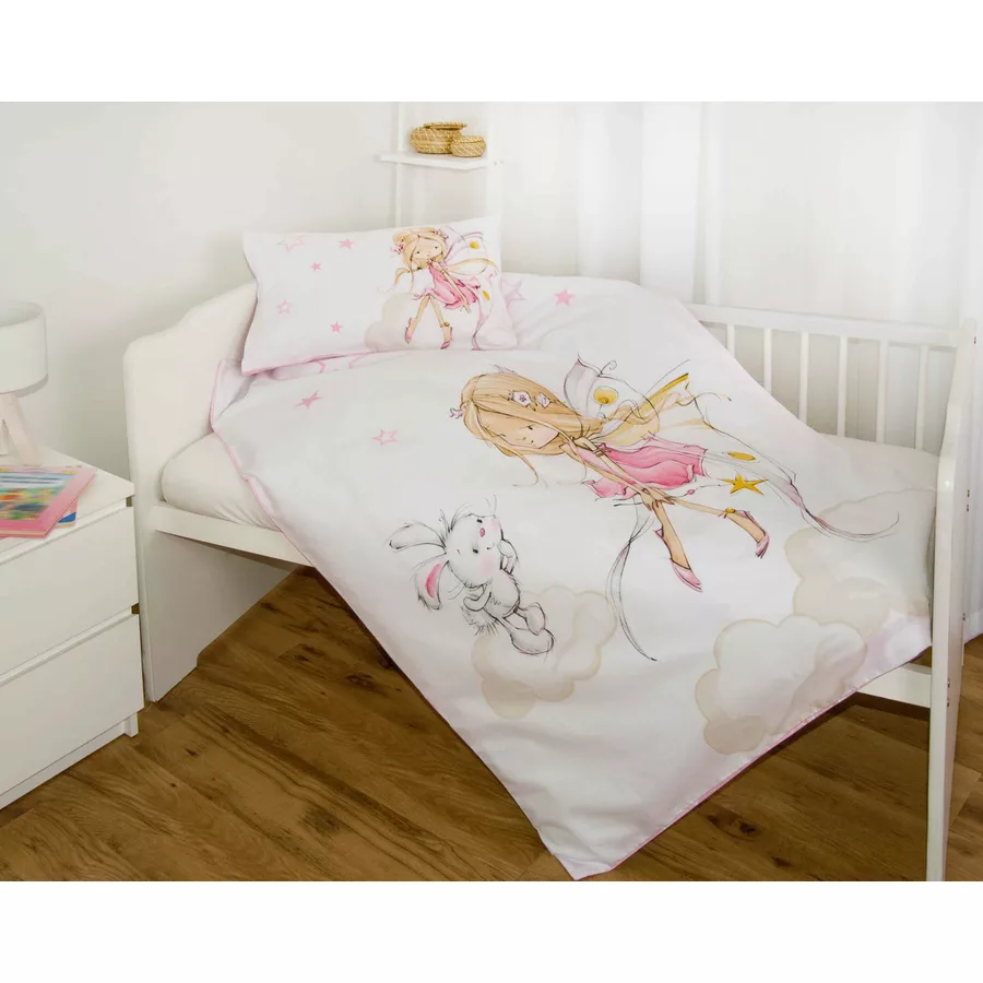 babybest® Flanell-Bettwäsche Little Fairy 100 x 135 cm