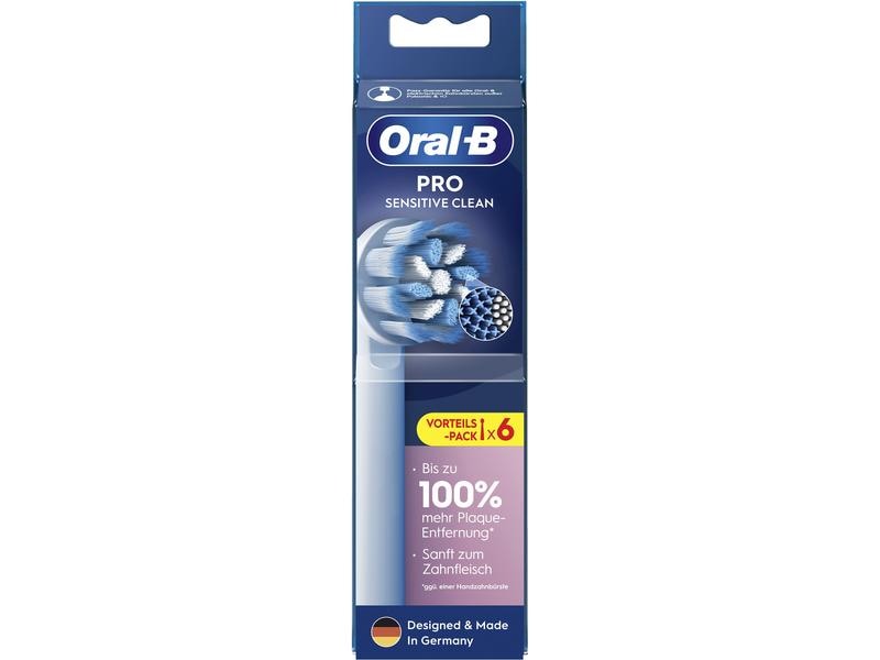 Oral-B Zahnbürstenkopf Sensitive Clean 1 Stück, Weiss Aufsteckbürsten für elektrische Zahnbürsten