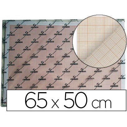 Papier millimétré canson papier blanc sans grain 100g 50x65cm unicolore bistre