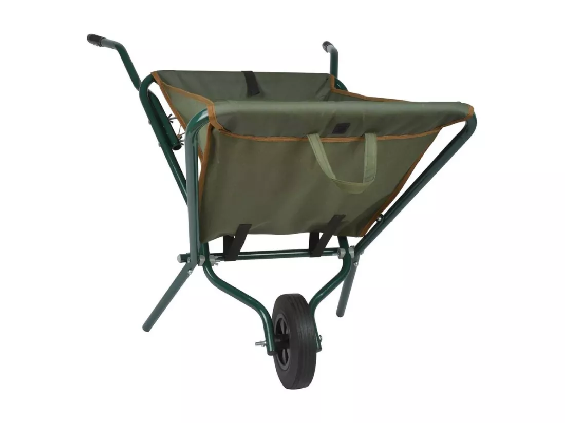 Brouette pliable en fer et polyester
