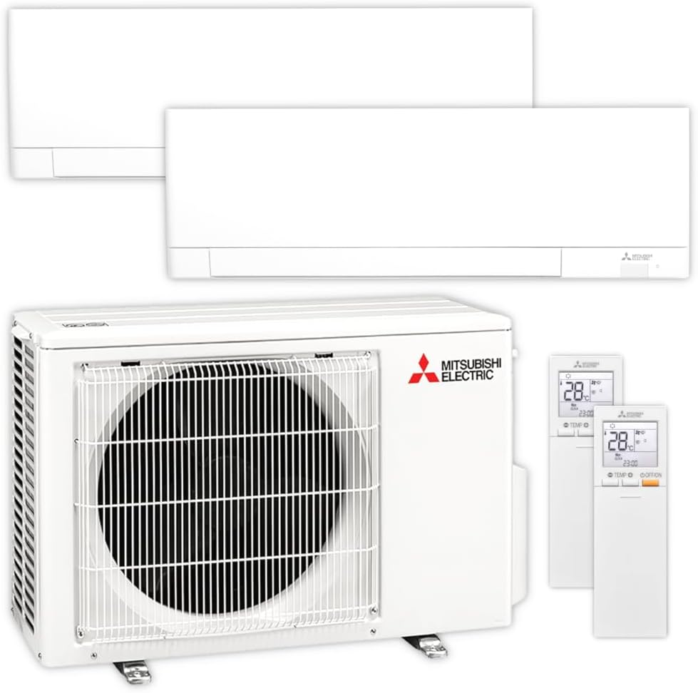 Mitsubishi by ThermoFLUX Multisplit Klimaanlage Set | MSZ-AY | 3,5 kW + 3,5 kW