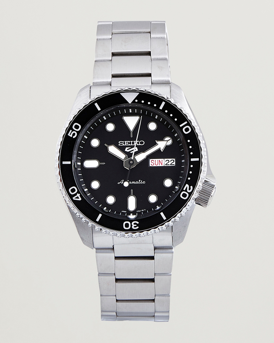 Seiko 5 Sports Automatic Diver Steel 43mm Black Dial