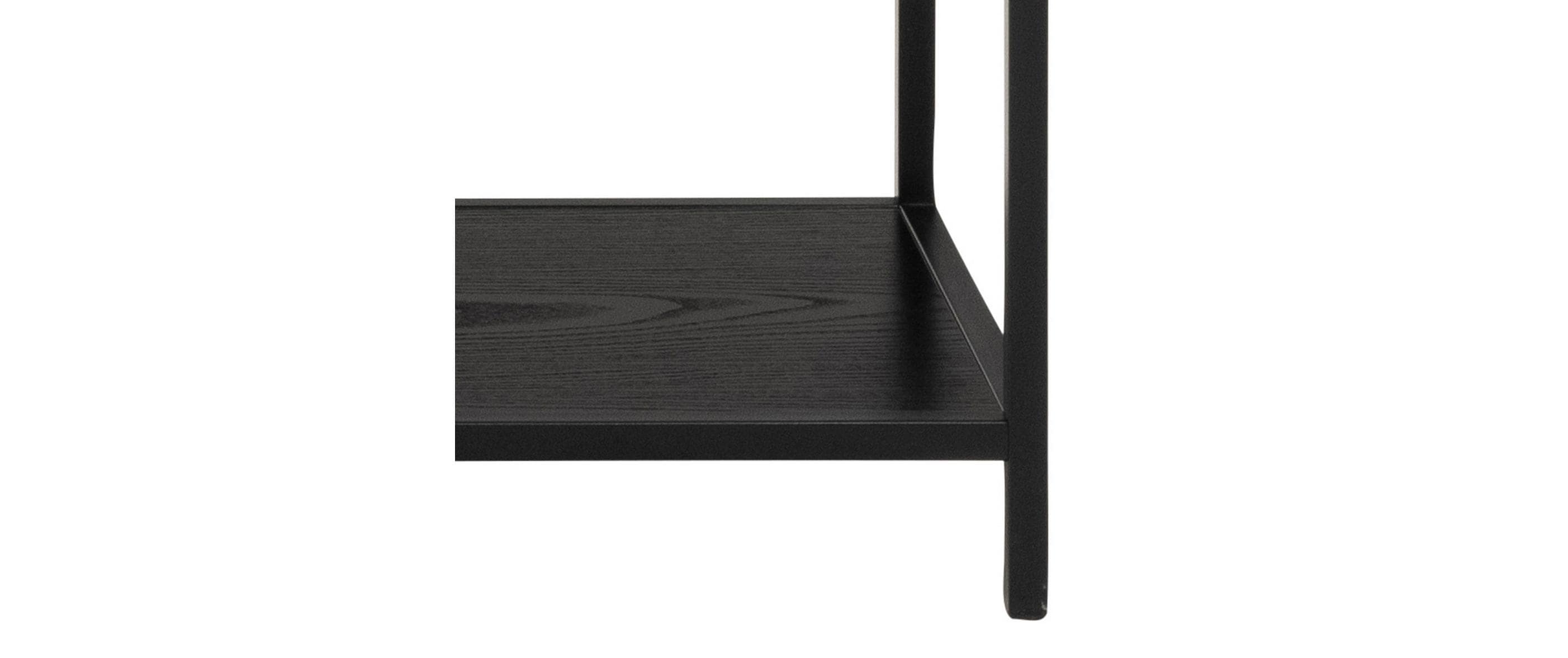 Regal Seaford 135 x 35 x 150 cm, Schwarz<br>Bücherregal
