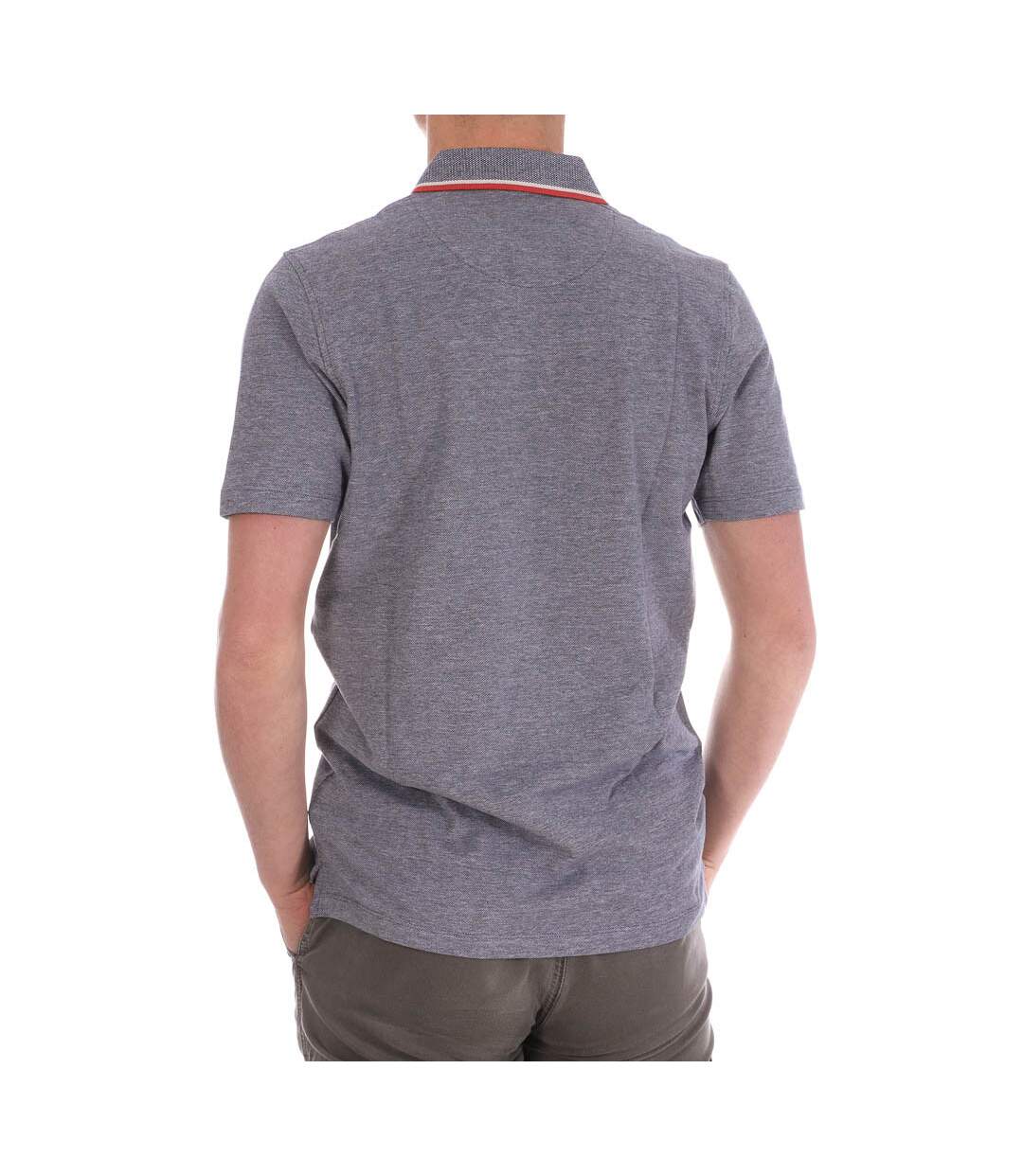 Polo Gris/Orange Homme Jack&Jones Paulos Play