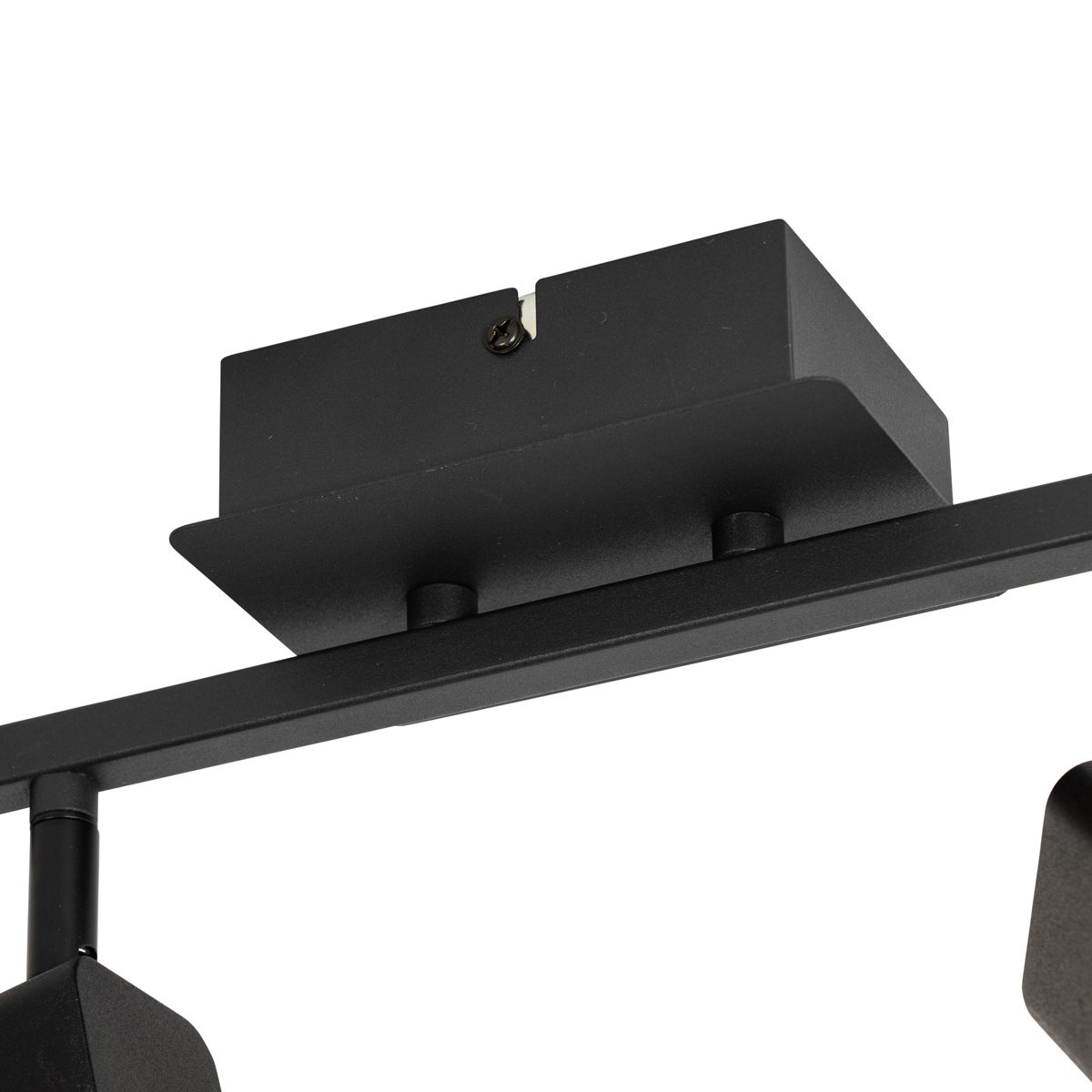 Moderne plafondlamp zwart incl. LED 2-lichts - Nola