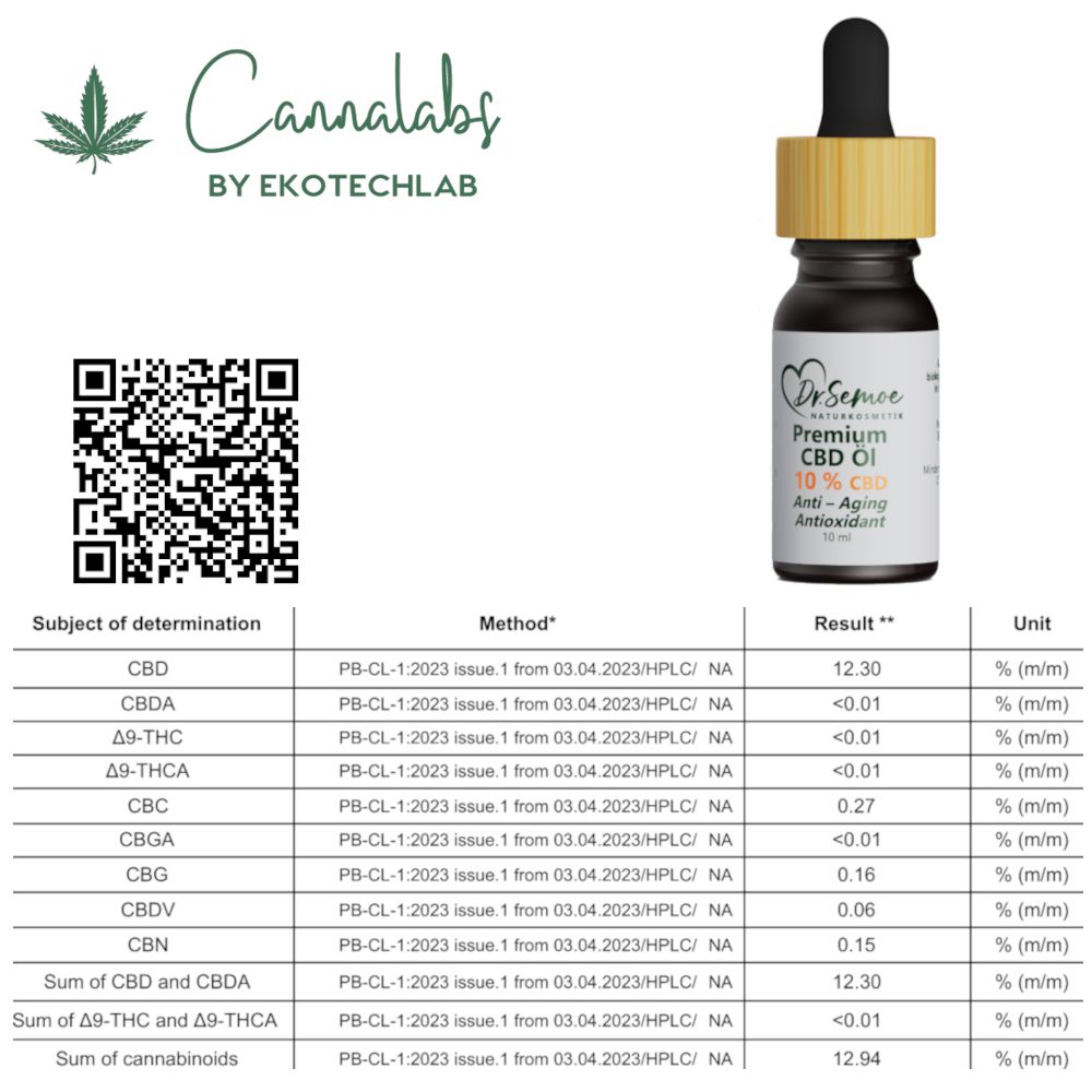 Dr. Semoe Premium CBD Öl 10% CBD