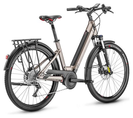 VTC Électrique Moustache Samedi 27 Xroad 3 Open Smart System Shimano Deore 10V 625 Wh 27.5'' Titane 2023