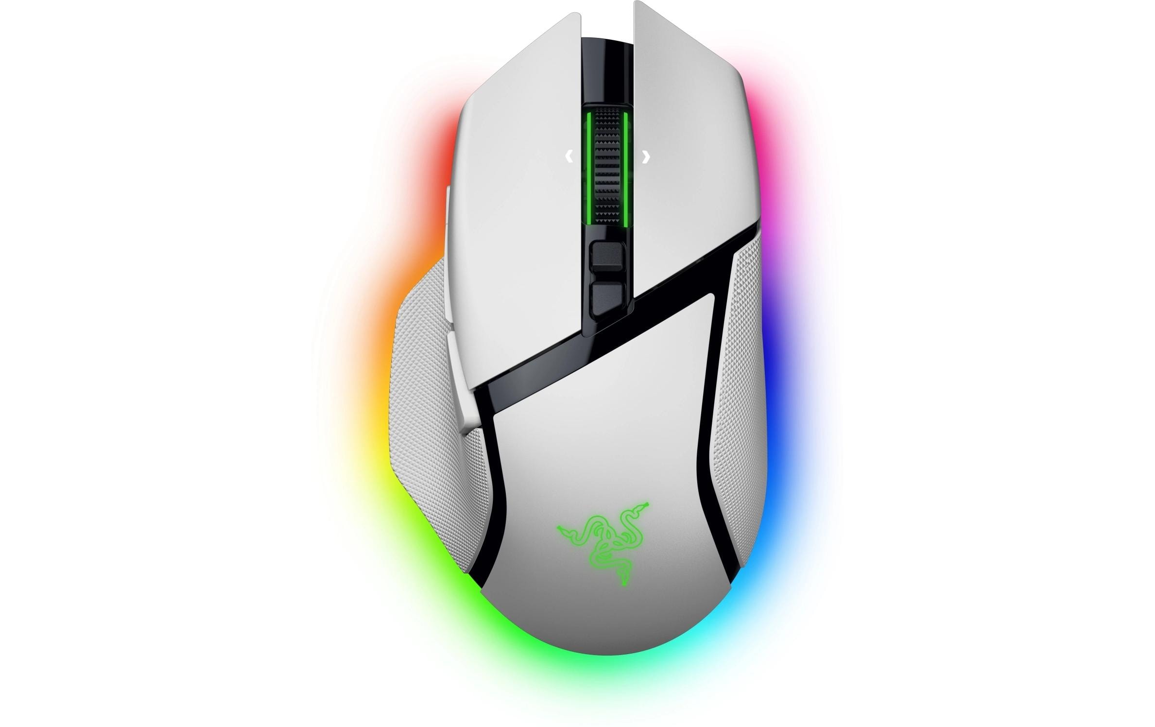 Gaming-Maus Razer Basilisk V3 Pro 35k Weiss<br>Kabelloser ergonomischer RGB-Gaming-Maus