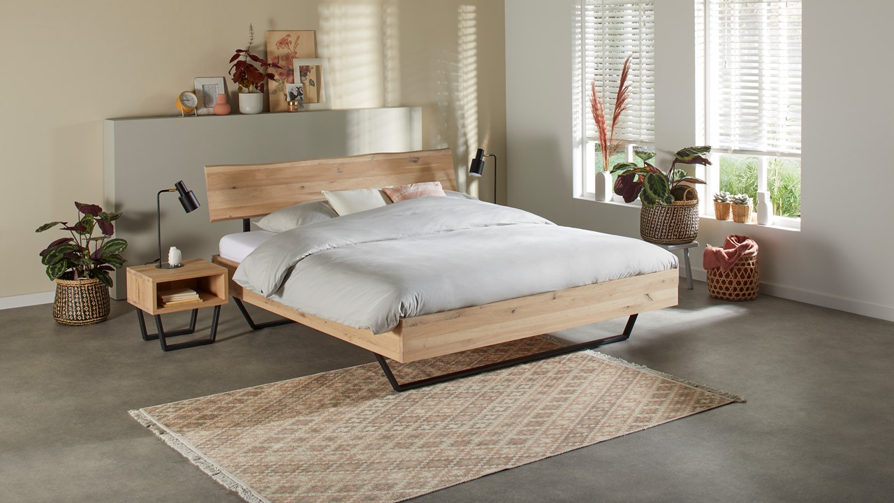 Bed Elessar Raw eiken