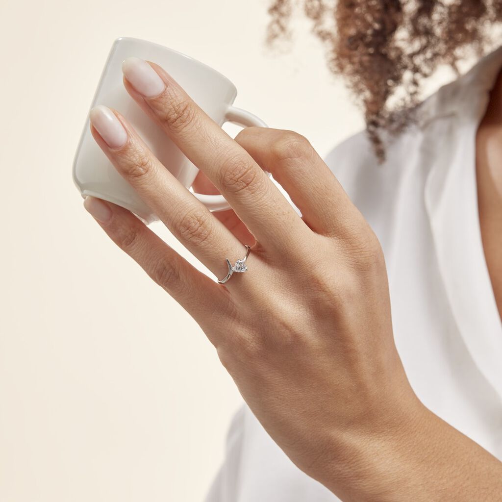 Bague Valeriana Or Blanc Oxyde De Zirconium