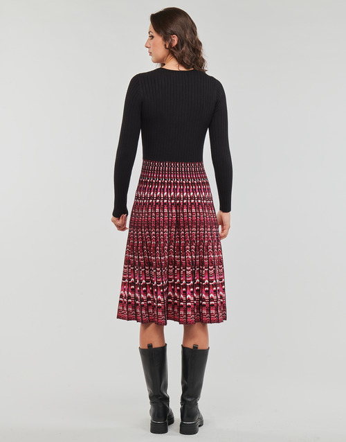Derhy - GILLIAN ROBE - Noir / Rouge