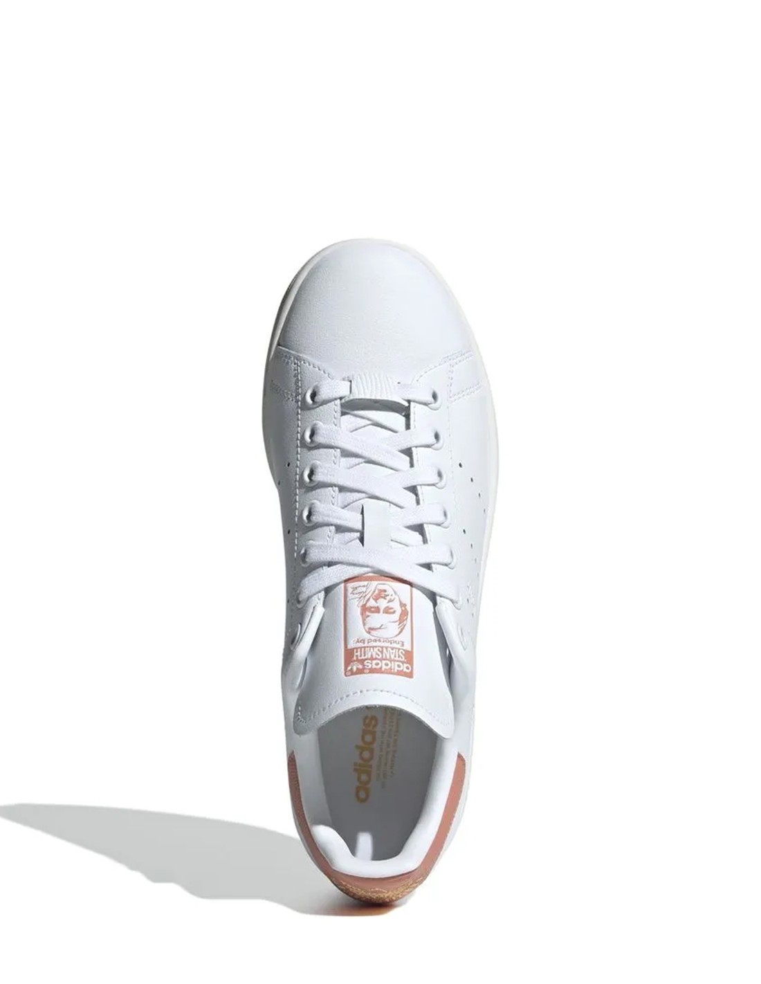 adidas Sneakers Femme Stan Smith Blanc/Rose Cuir