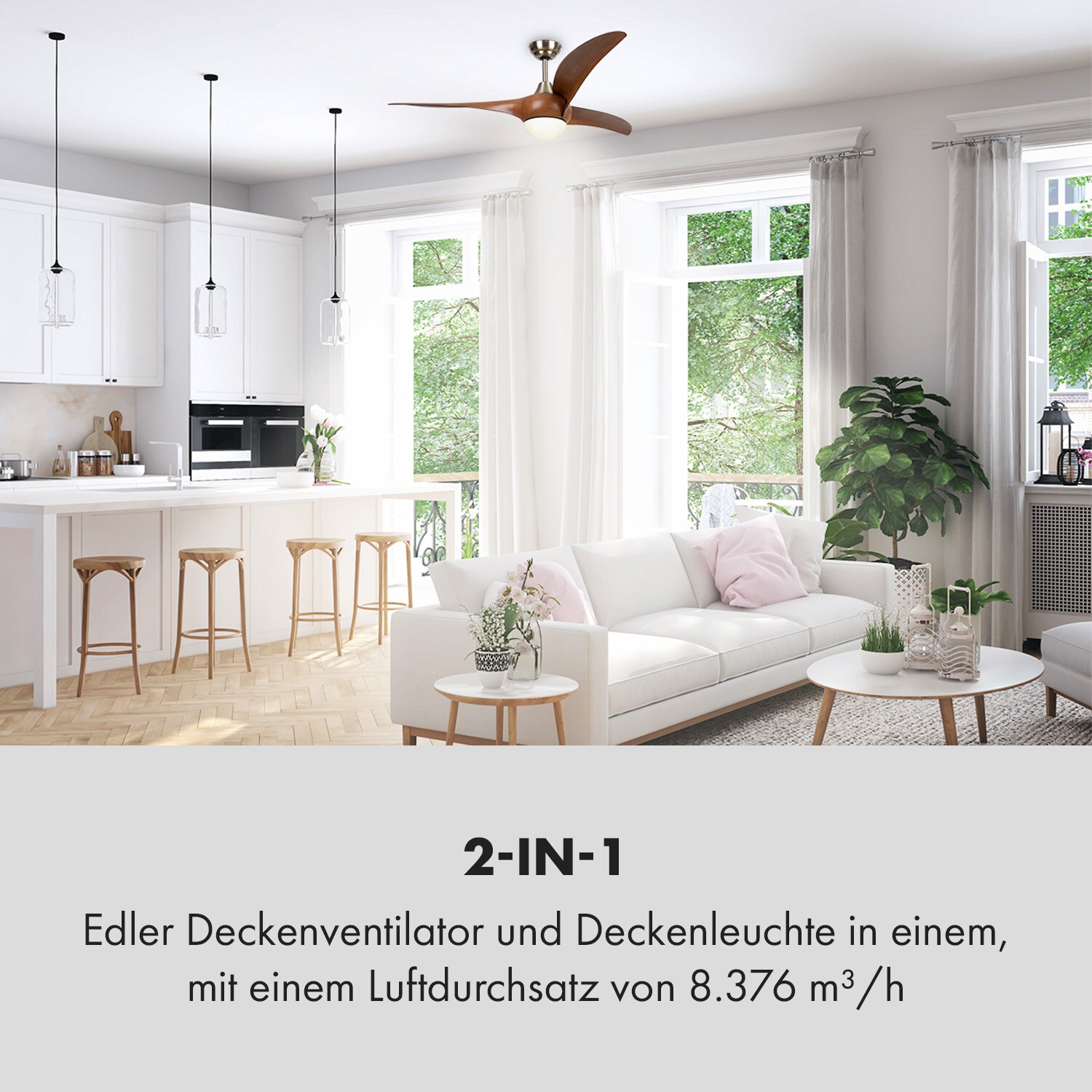 Monteverde Deckenventilator Deckenleuchte 52
