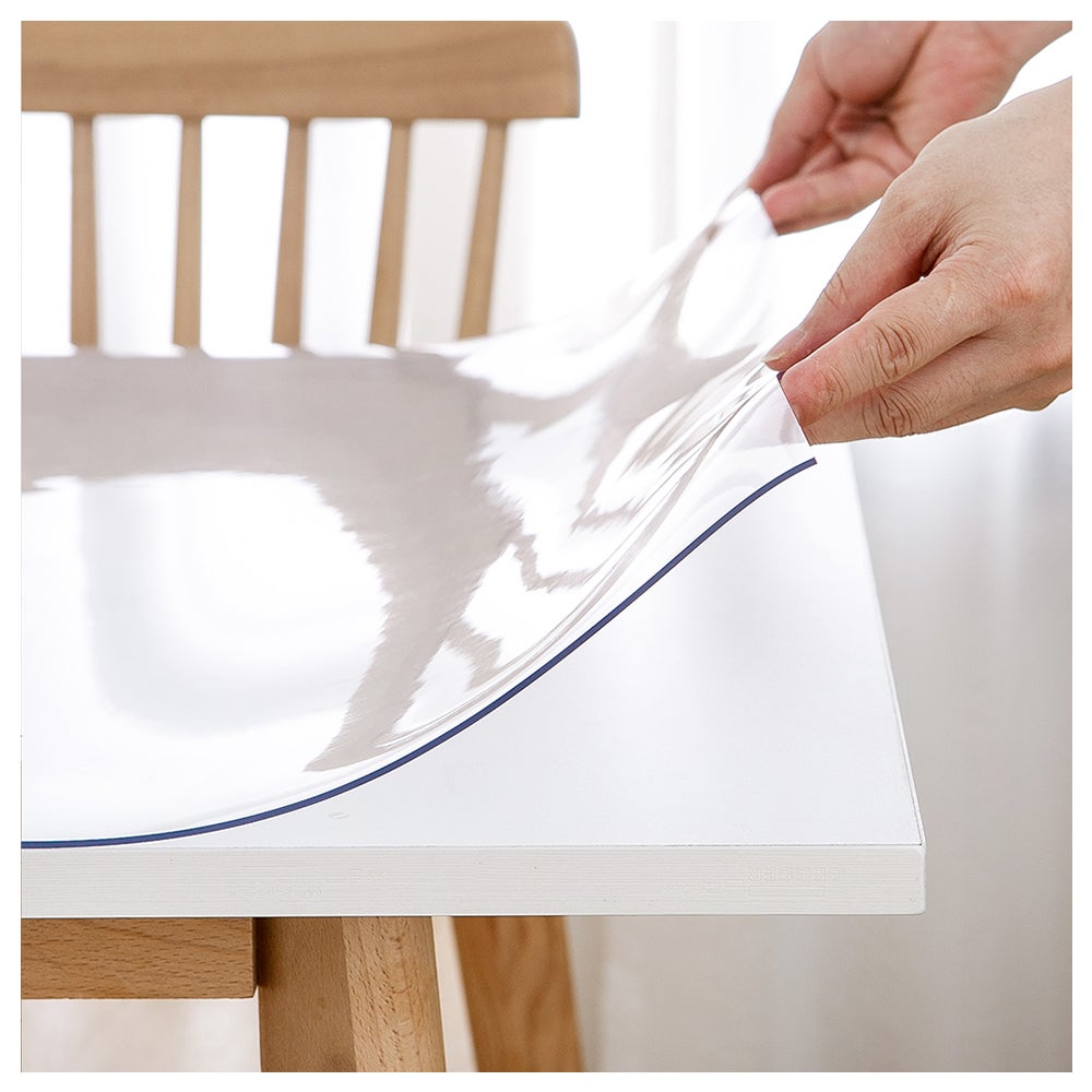 Simple Fix Transparant Tafelkleed – Transparante Tafelfolie – Heldere PVC Tafelbeschermer – 2mm – 90cm x 180cm