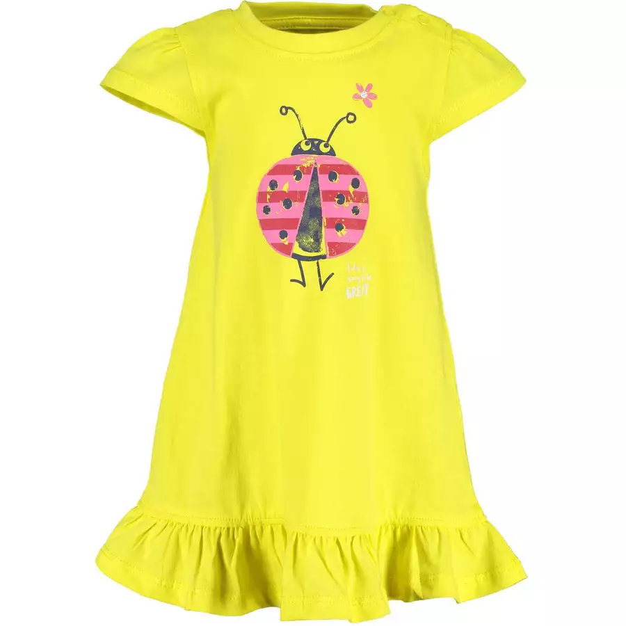 BLUE SEVEN Girls Wirkkleid Gelb Original