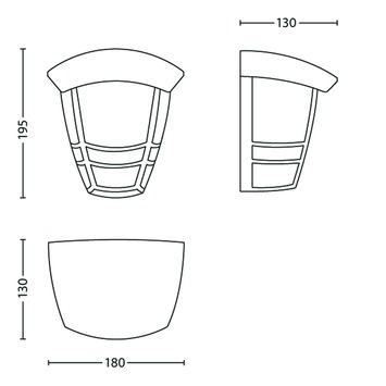Philips buitenlamp MyGarden Creek zwart