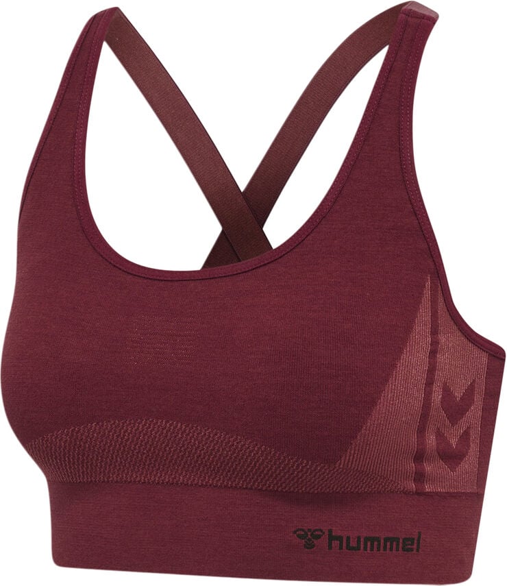 Hummel Clea Seamless sports bh Rød