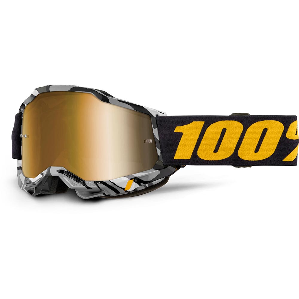 100% - Masque Accuri 2 Ambush - True Gold Mirror Camouflage Gris