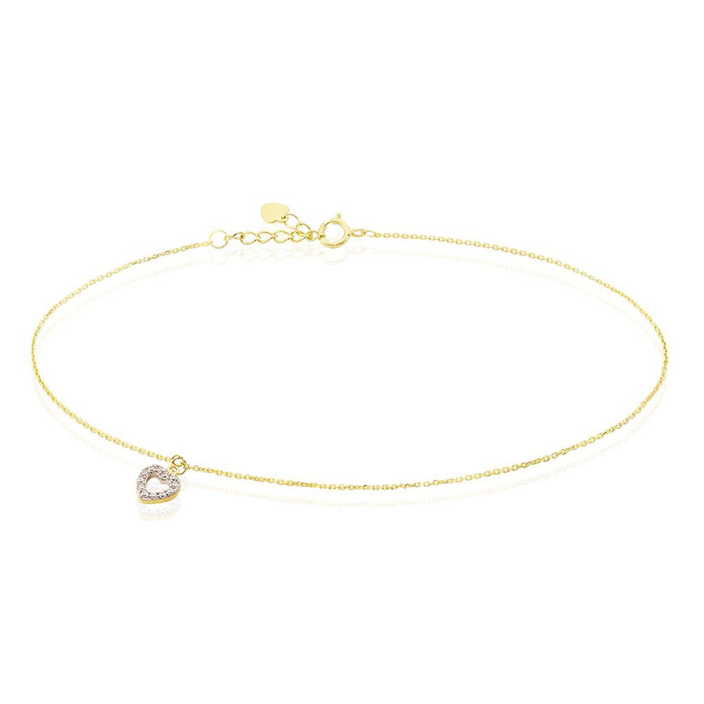 Chaîne De Cheville Samanta Or Jaune Oxyde De Zirconium