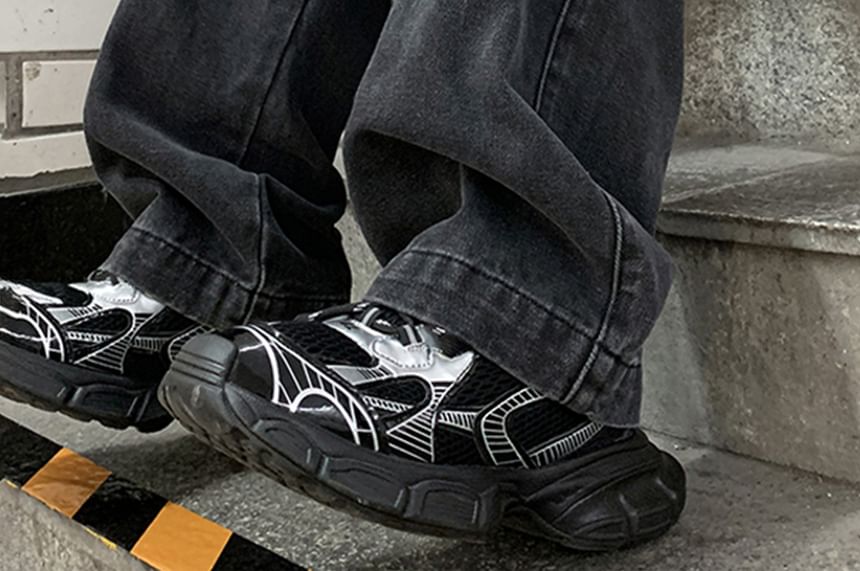 YERGO - Cargojeans met hoge taille en wijde pijpen