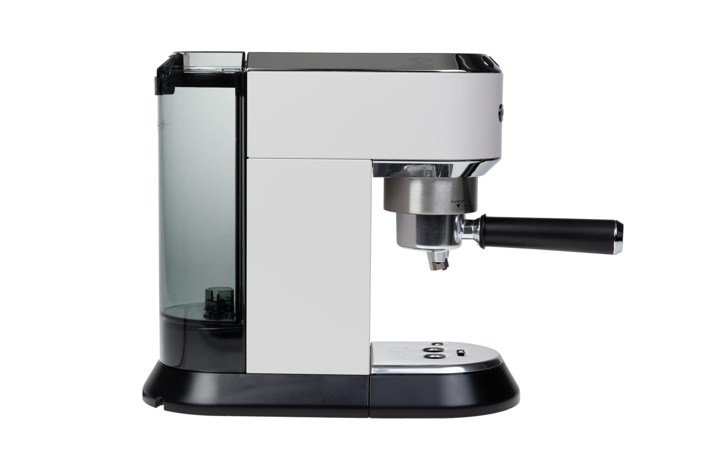 Siebträgermaschine Dedica EC 685.W Weiss<br>Kompakte Kaffeemaschine im Metallic-Look mit Siebträger