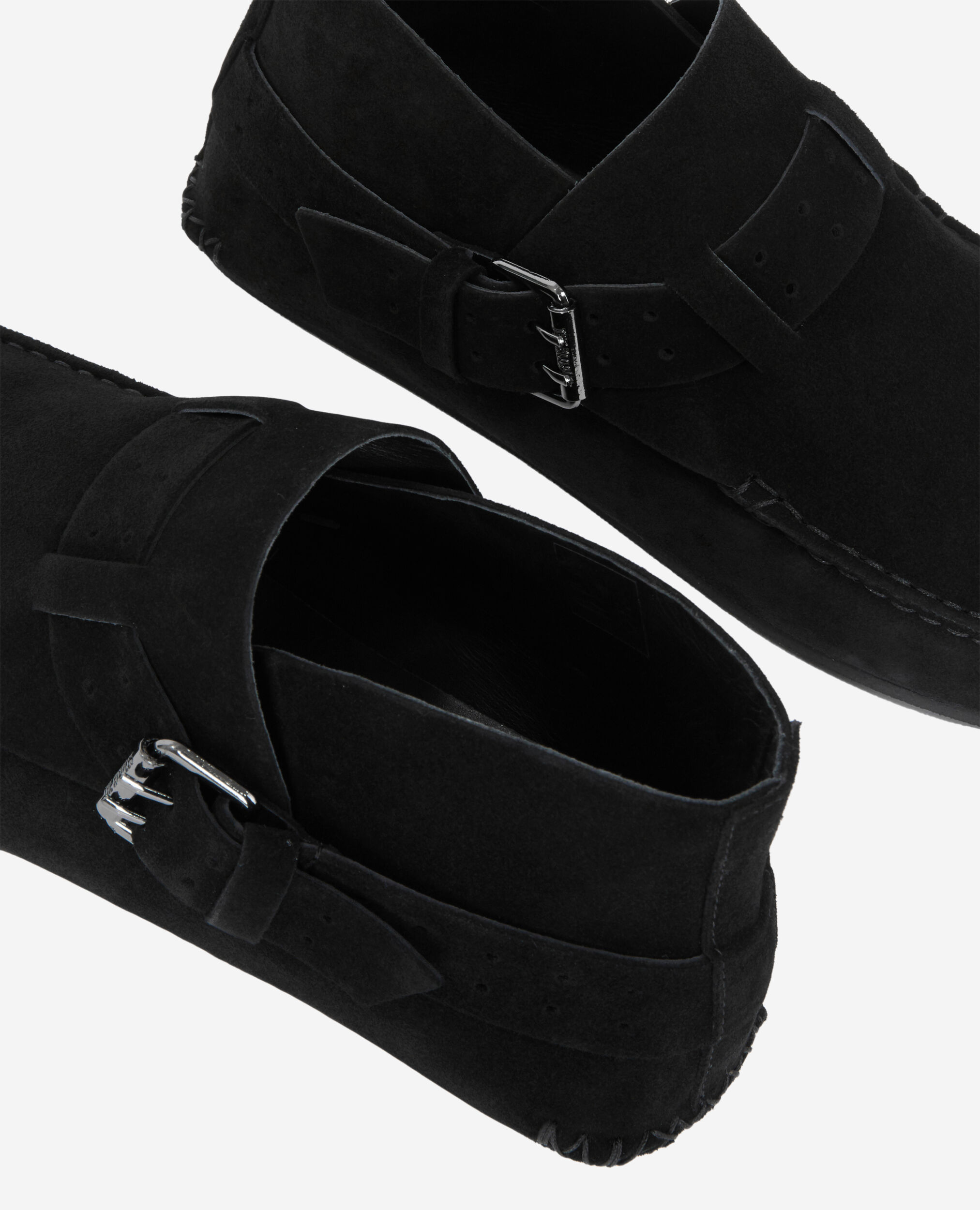 Chaussures en cuir suédé noires