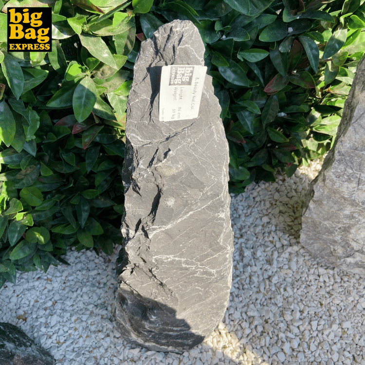 Monolithe Décoratif de Jardin en Marbre Black Beauty Nat Col 86cm-2