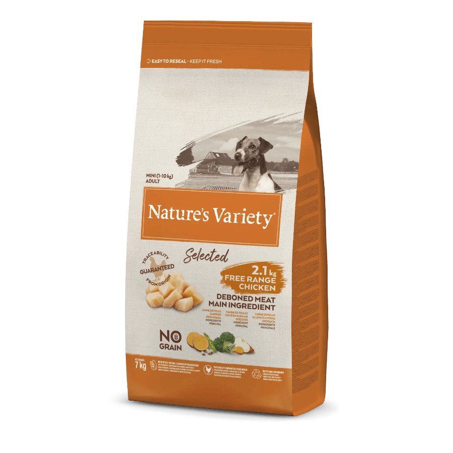 Ração Nature's Variety Selected para Cães Adultos com Mini Frango