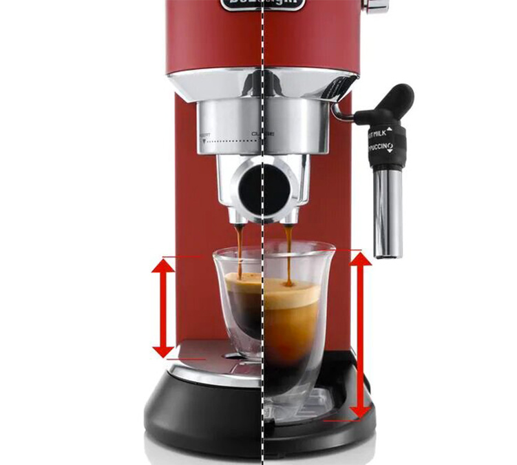 Machine expresso DELONGHI Dedica EC695.R Rouge