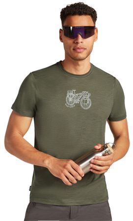 TL ADVENTURE RIDE Herren-Merino-Kurzarmshirt  loden  L