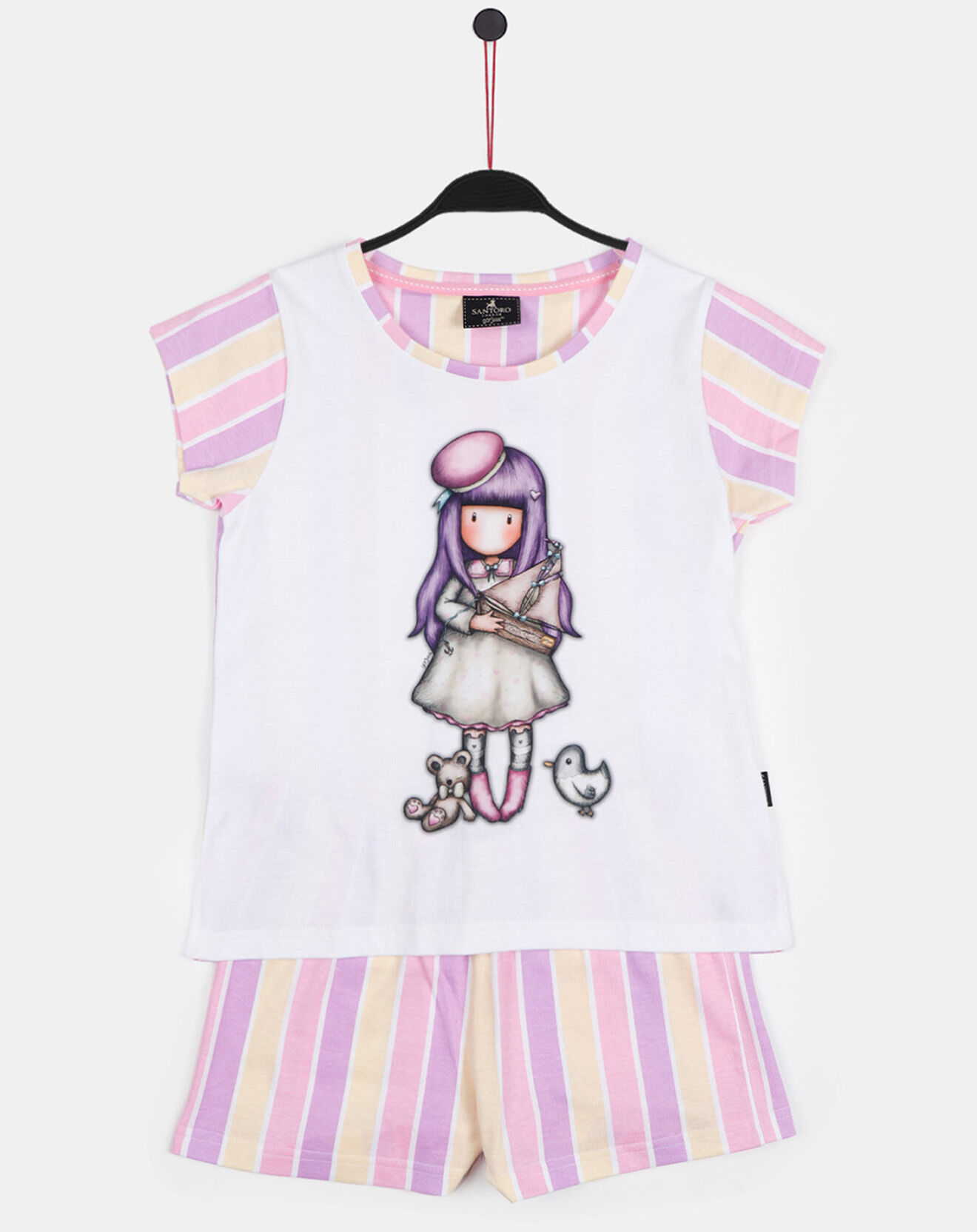 Santoro Gorjuss Pyjama d'Un Petit Bateau blanc/rose