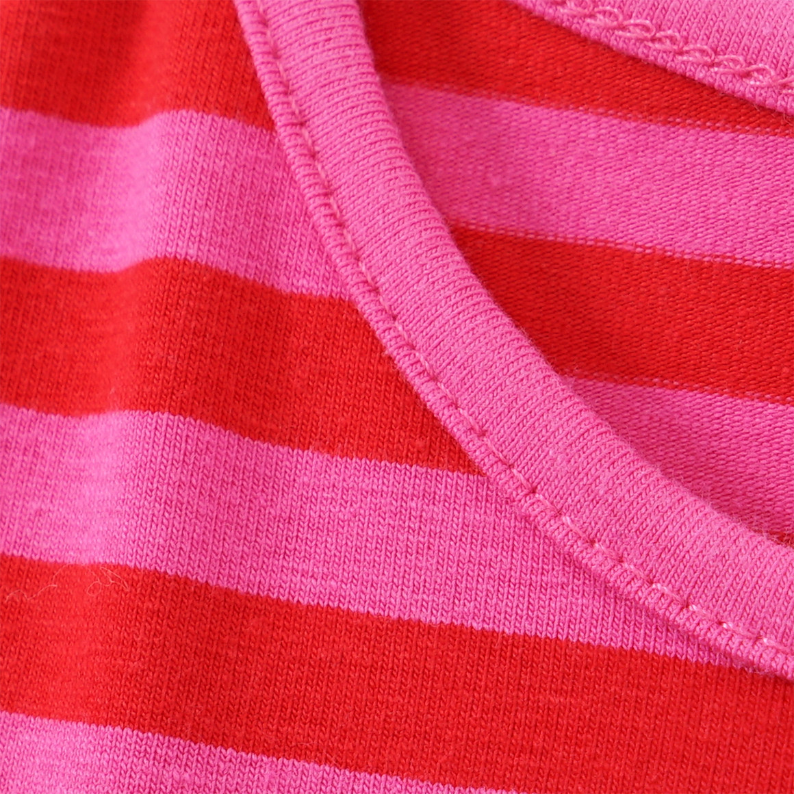 Topolino Mädchen Kleid mit Muschel-Applikation rot / pink