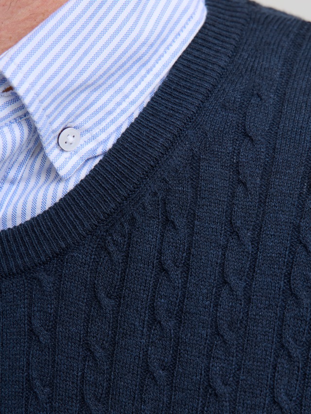 Jack & Jones Strickpullover »JJEEMIL KNIT CABLE CREW NECK NOOS«