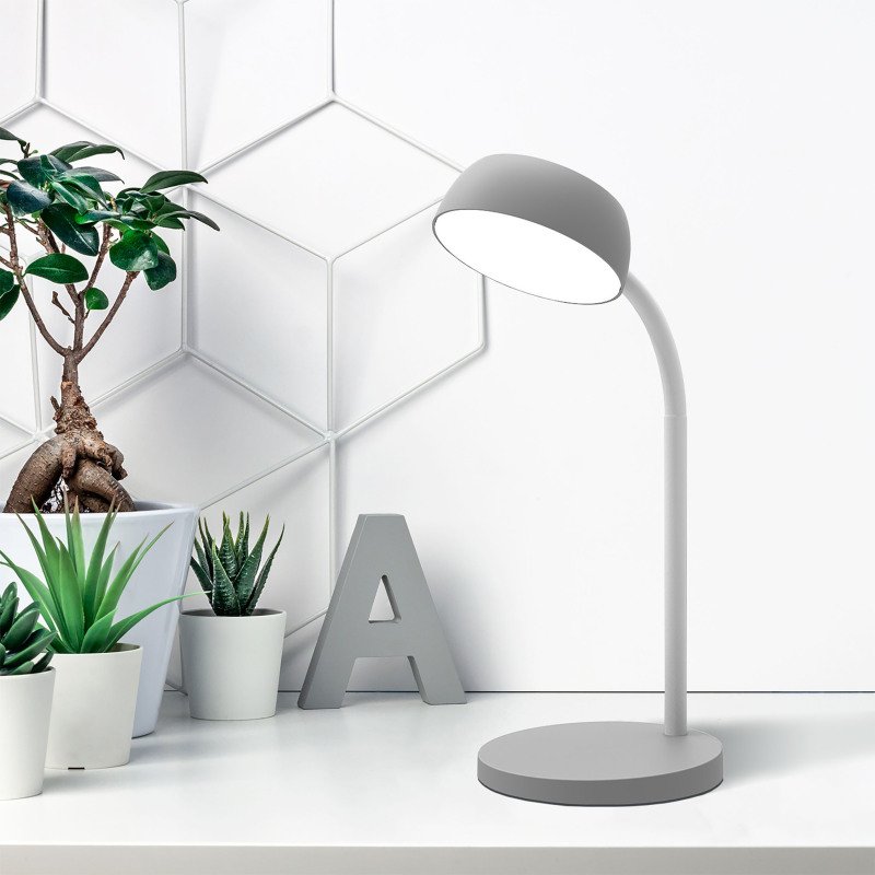 Lampe de bureau Led intégrée Tamy Unilux - 6 W - Bras flexible
