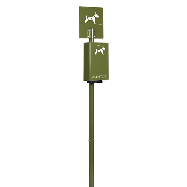 ROSSIGNOL Borne sur poteau hygeca - 200 sachets - vert olive
