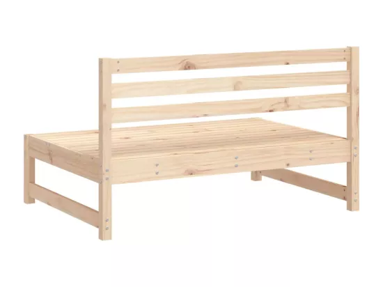 Canapé central de jardin 120x80 cm bois de pin massif