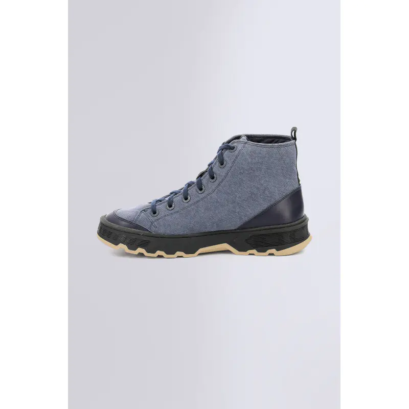 KICK WAY BLEU SNEAKERS HAUTES Textile Homme